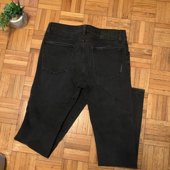 VINTAGE NEUW DENIM DISTRESSED SKINNY FIT DARK BLACK GREY JEANS STREETWEAR EUC - Picture 8 of 8